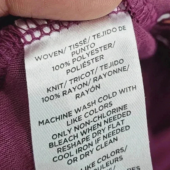 Loft Scoop Neck Flare Sleeve Women's Blouse M - Picture 6 of 7